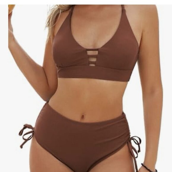 Zaful Other - ZAFUL Women’s Sexy Triangle Bikini Top Spaghetti Strap Crisscross Swimsuit 8-10